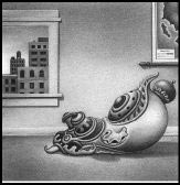 Don't rouse this creature: Woodring's angry blob.