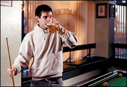 Pint of lager and a game of snooker: the Streets' Mike Skinner.