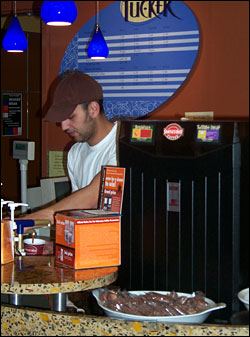 Sandwiches to order in a college mess hall?