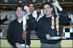 Gauchos (from left) Paulo, Neto, and Alex: Don't worry, they're harmless.