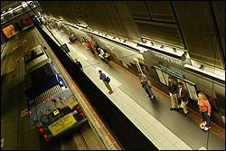 The tunnel today, with rails that are useless.