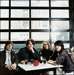 The Posies, from left: Darius Minwalla, Jon Auer, Matt Harris, and Ken Stringfellow.