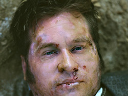 Batman is dead! Kilmer as corpse.