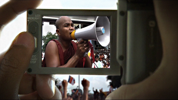 The monks confront new media.