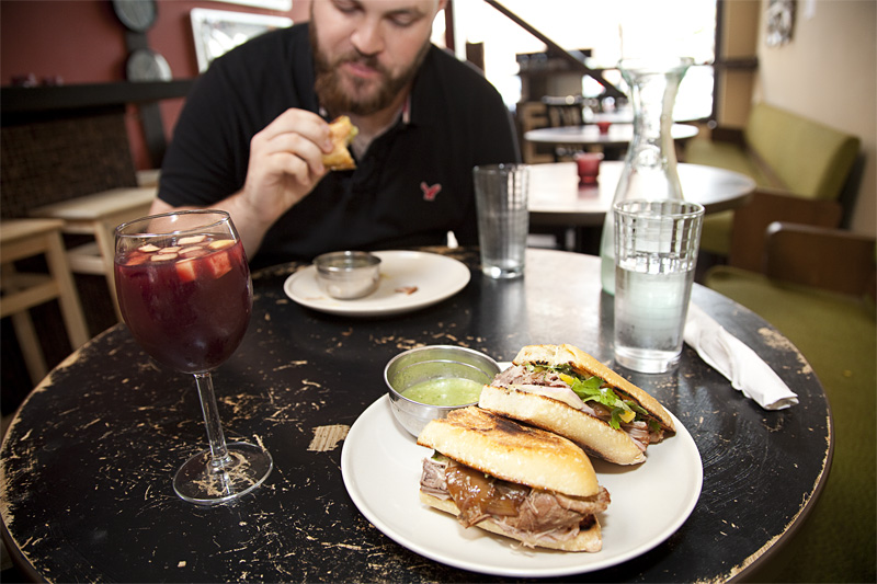 Maza’s Galipán (left) and Havana sandwiches.