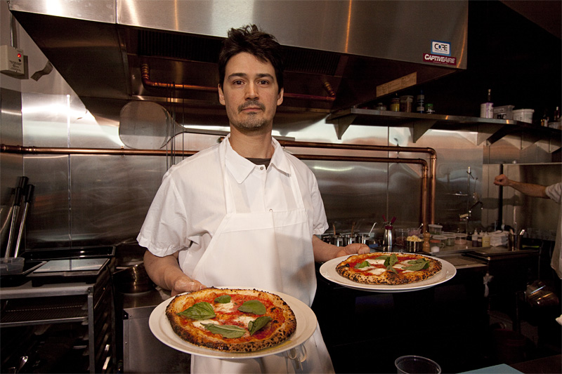 The crust on Belickis' pizzas is like Indian naan.