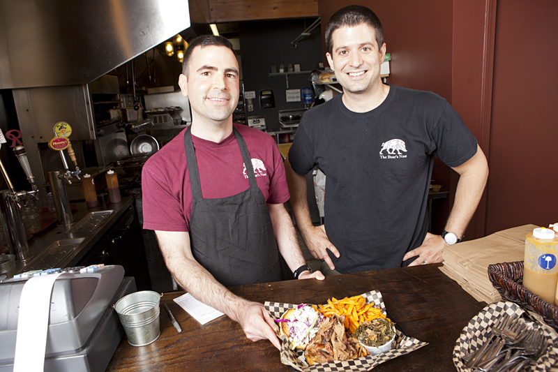 At The Boar's Nest, Dahm (left) and Gagliardi get pork shoulder right.View the slideshow here.