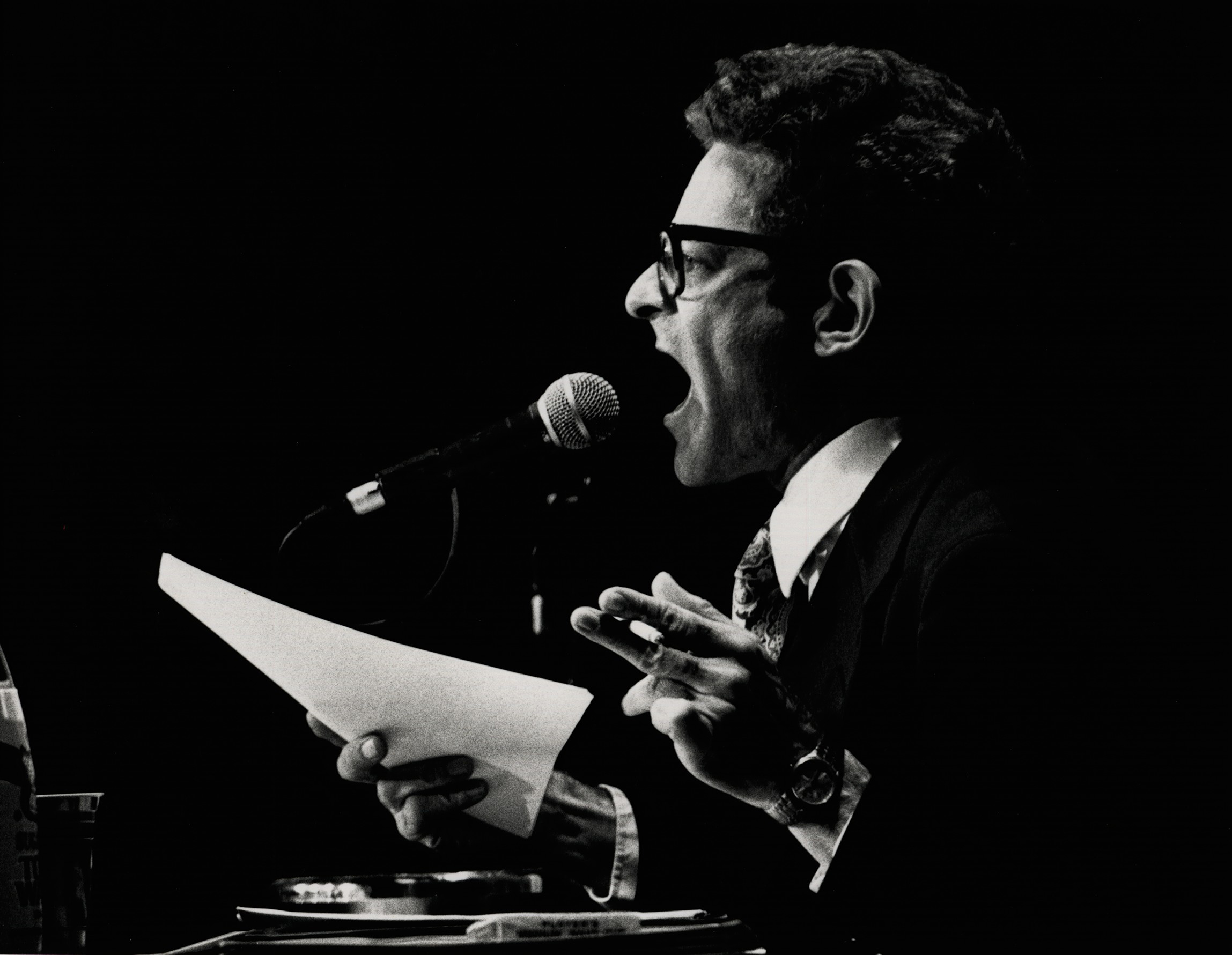 Bernstein in 1988, opening for Burroughs.John Stamets