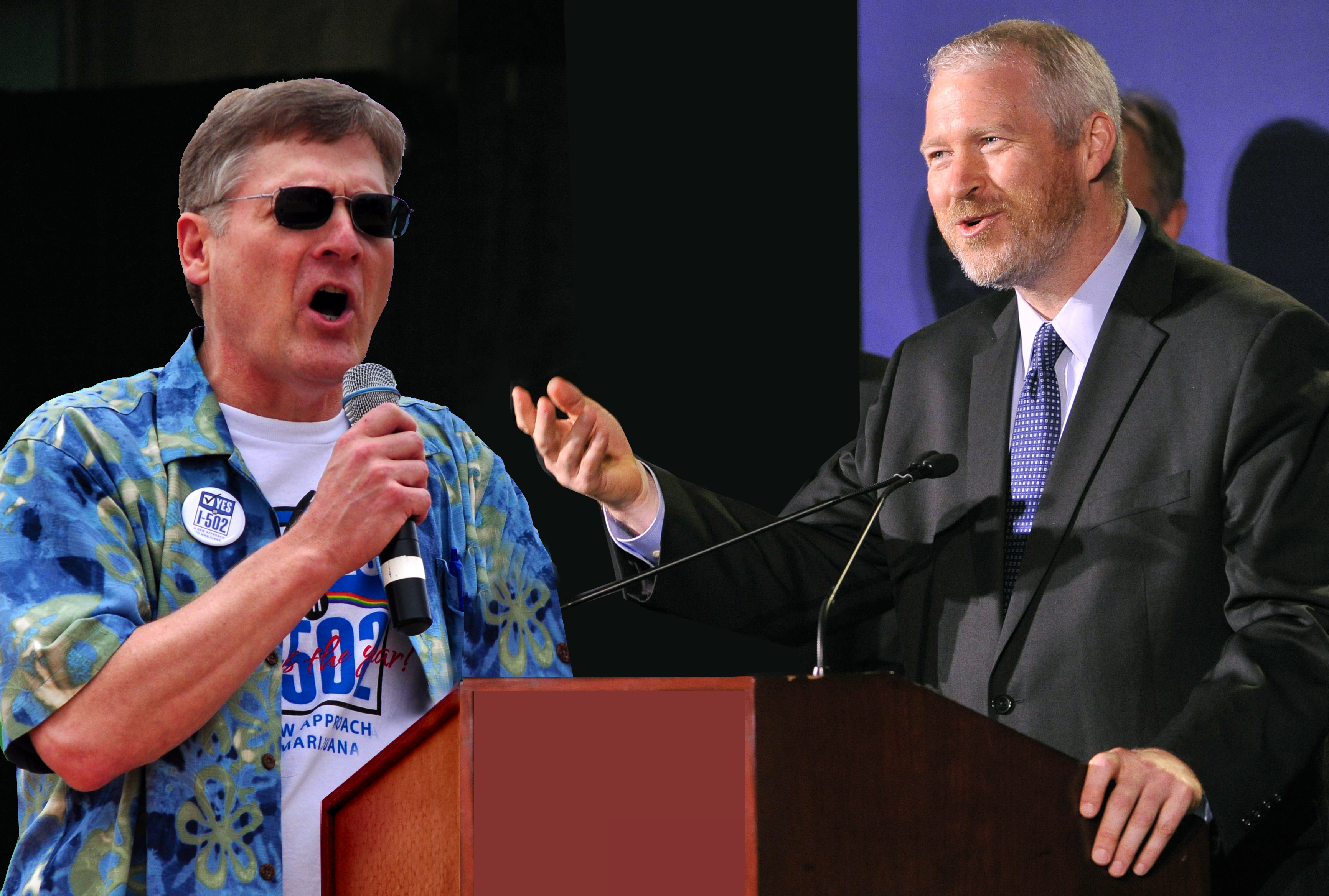 Not homeys? Mayor Mike McGinn (right) and City Attorney Pete Holmes.