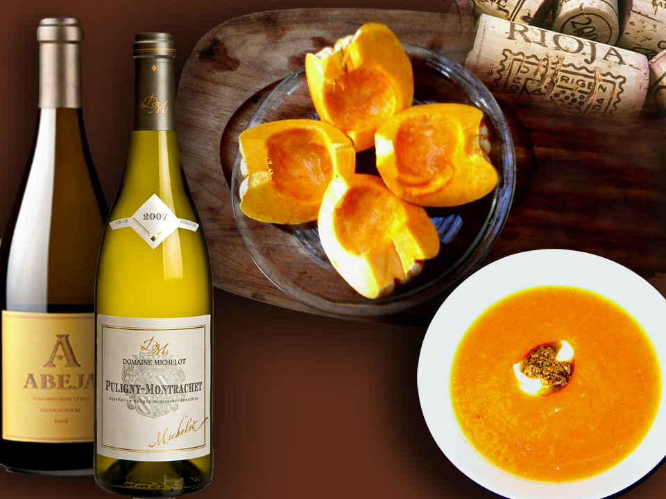 Full-bodied whites work wonders with squash.