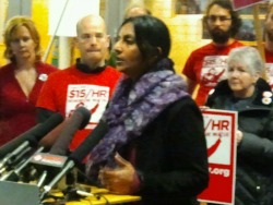 “The people have spoken,” Seattle City Councilmember-elect Kshama Sawant said today, addressing