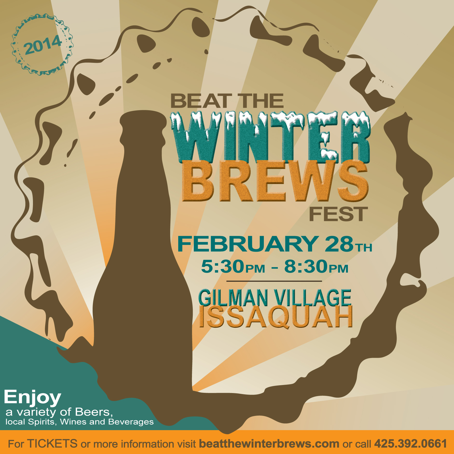 ENTER TO WIN HEREIssaquah Chamber Presents: Beat the Winter Brews FestFriday |