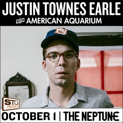 ENTER TO WIN  STG presents: Justin Townes Earle Wednesday | October 1 8 pm |