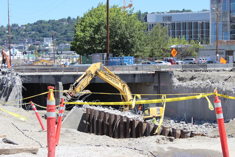 The Broad Street bridge you see here will soon be demolished, closing down SR 99 for four days of gridlock.