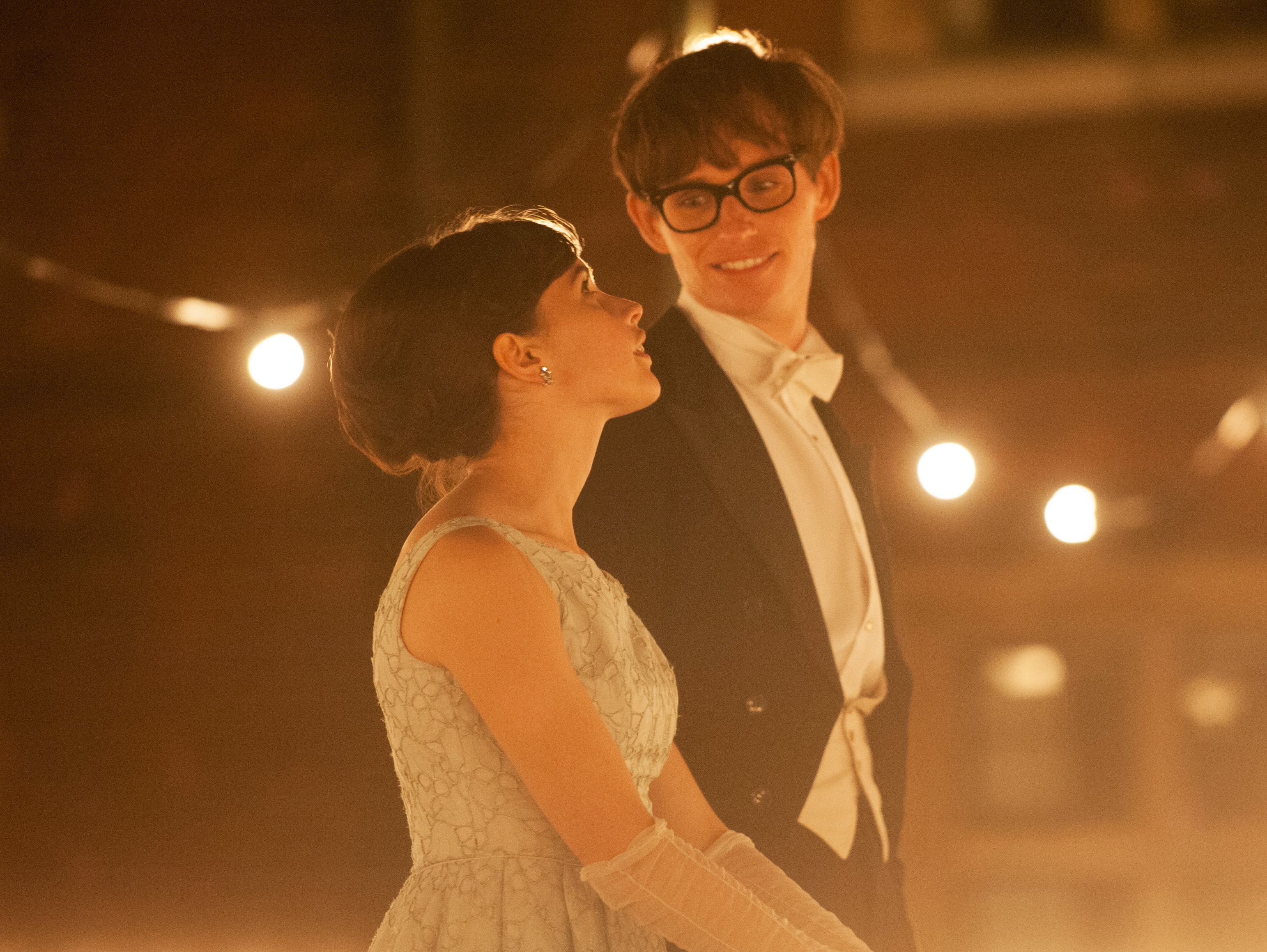 Jones and Redmayne as the once-happy couple.Liam Daniel/Focus Features