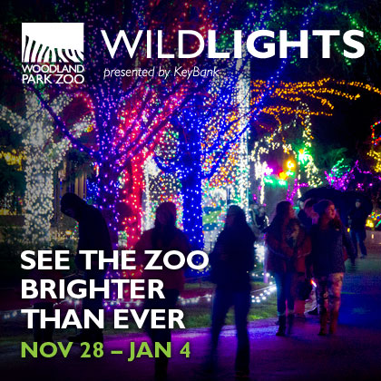 Woodland Park Zoo presents: WildLights November 28 - January 4th  See the zoo brighter