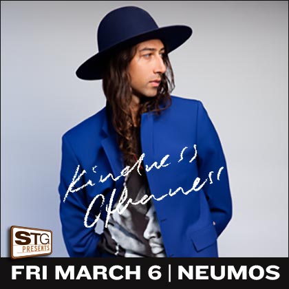 STG presents: Kindness Friday | March 6 8 pm | Neumos  Kindness has fully honed