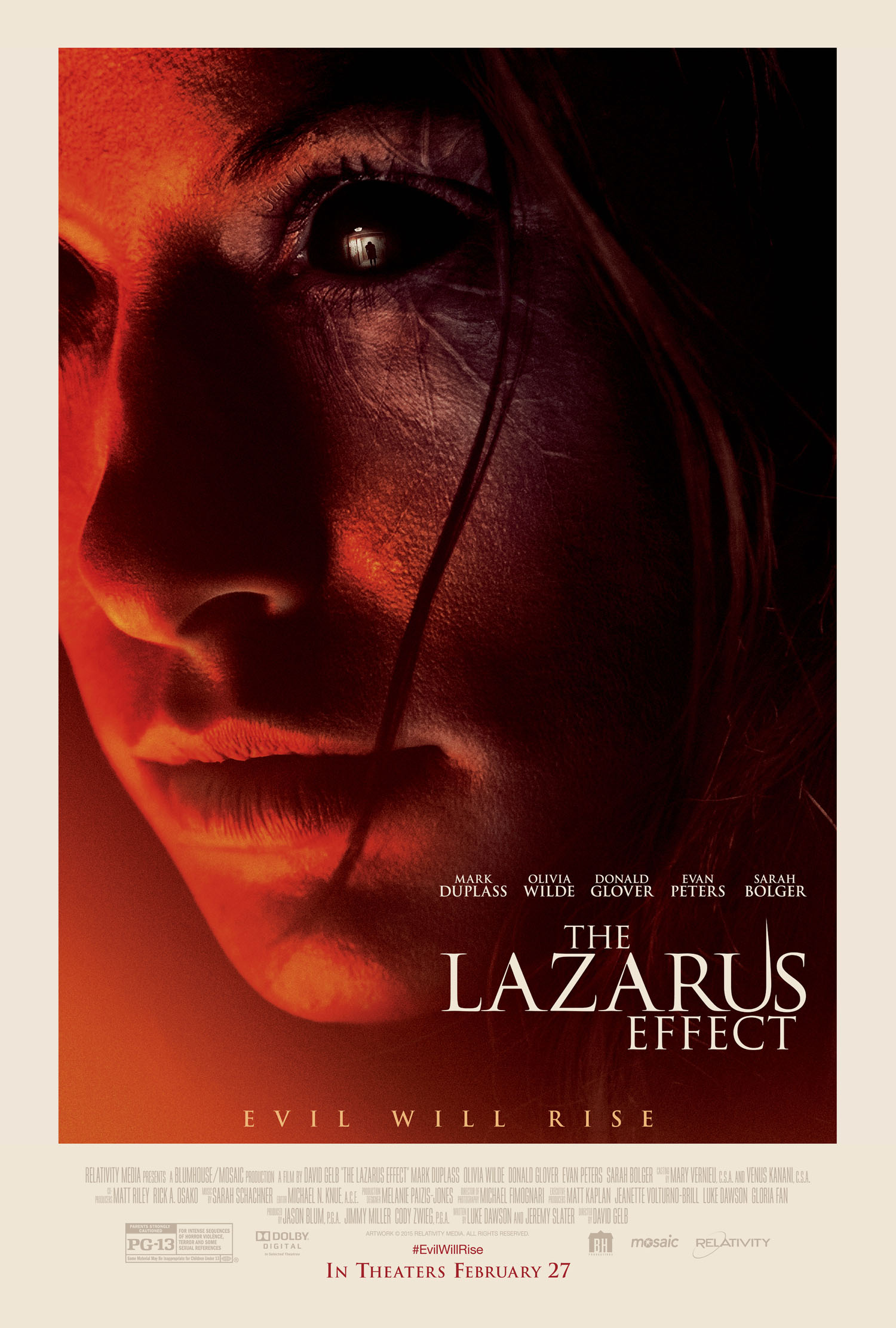 Relativity Media present: The Lazarus Effect Wednesday | February 25 7 pm  Medical researcher Frank