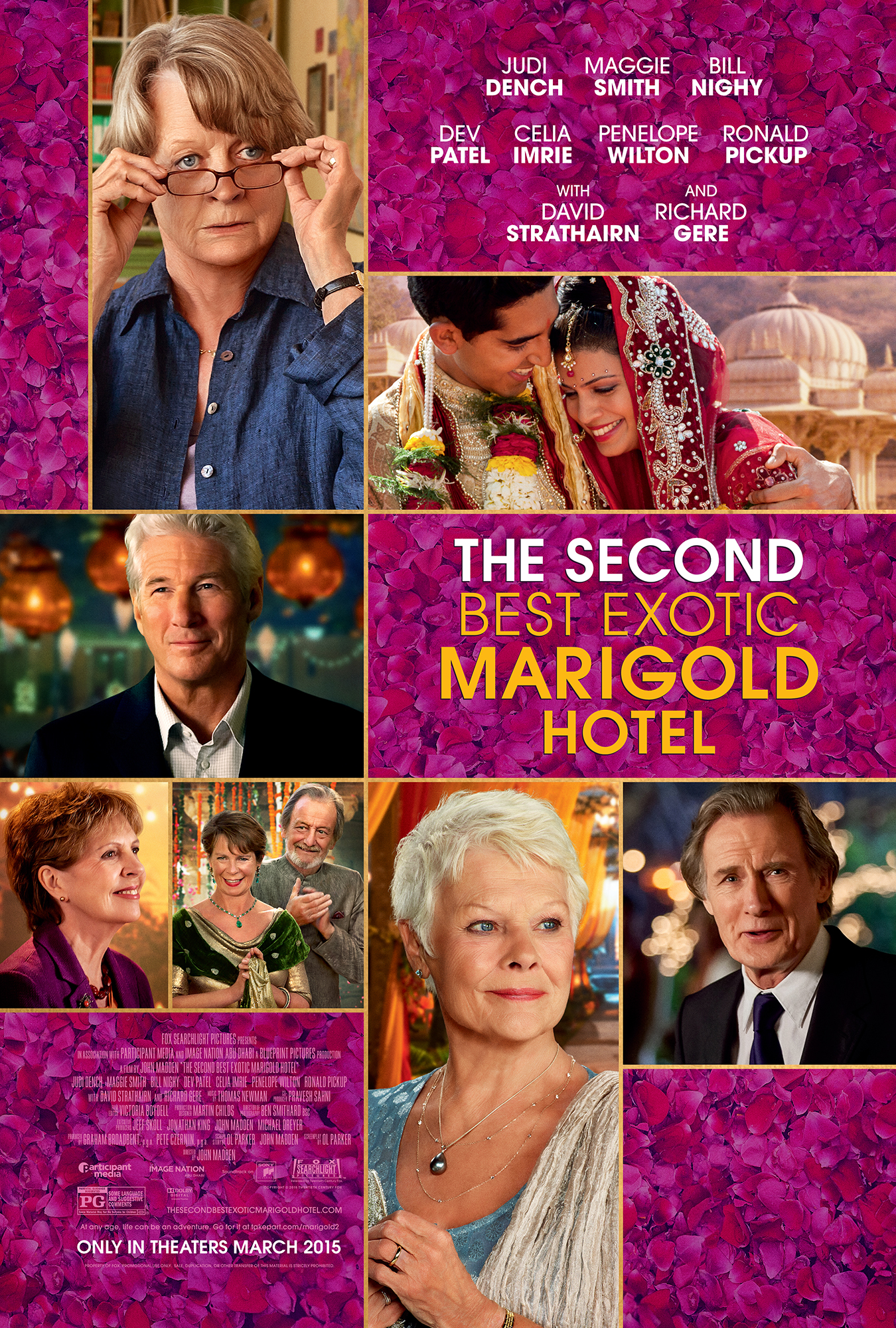 Fox Searchlight Pictures presents: The Second Best Exotic Marigold Hotel Tuesday | March