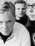 Sign of the times? New Order's Bernard Sumner (left) with the Chemical Brothers.