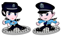 Chinese cybercops Jingjing and Chacha patrol the Internet.