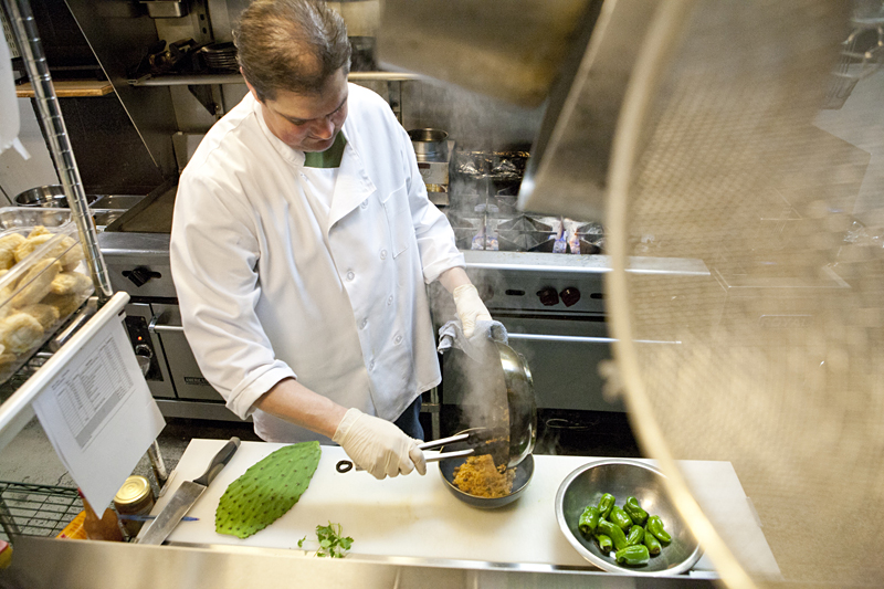 Innkeeper chef Brian Durbin cooks the high seas.