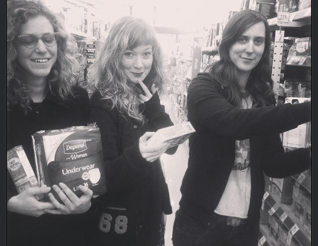 Julia Shapiro of Chastity Belt, Stacy Peck of Pony Time, and Bree