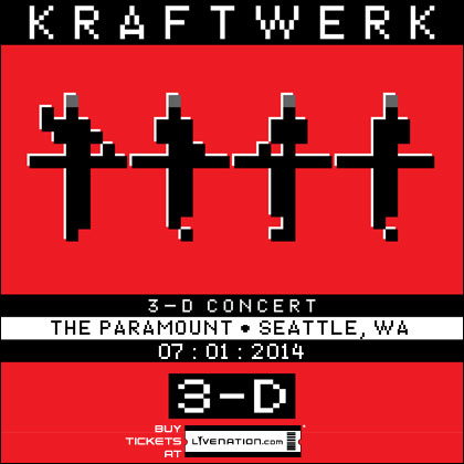 ENTER TO WIN HERESeattle Theater Group Presents: Kraftwerk 3D ConcertTuesday | July