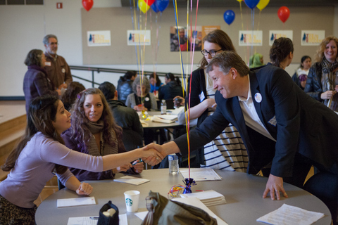 Mike O'Brien appears at Saturday's kickoff event. COURTESY: Yes For Early Success