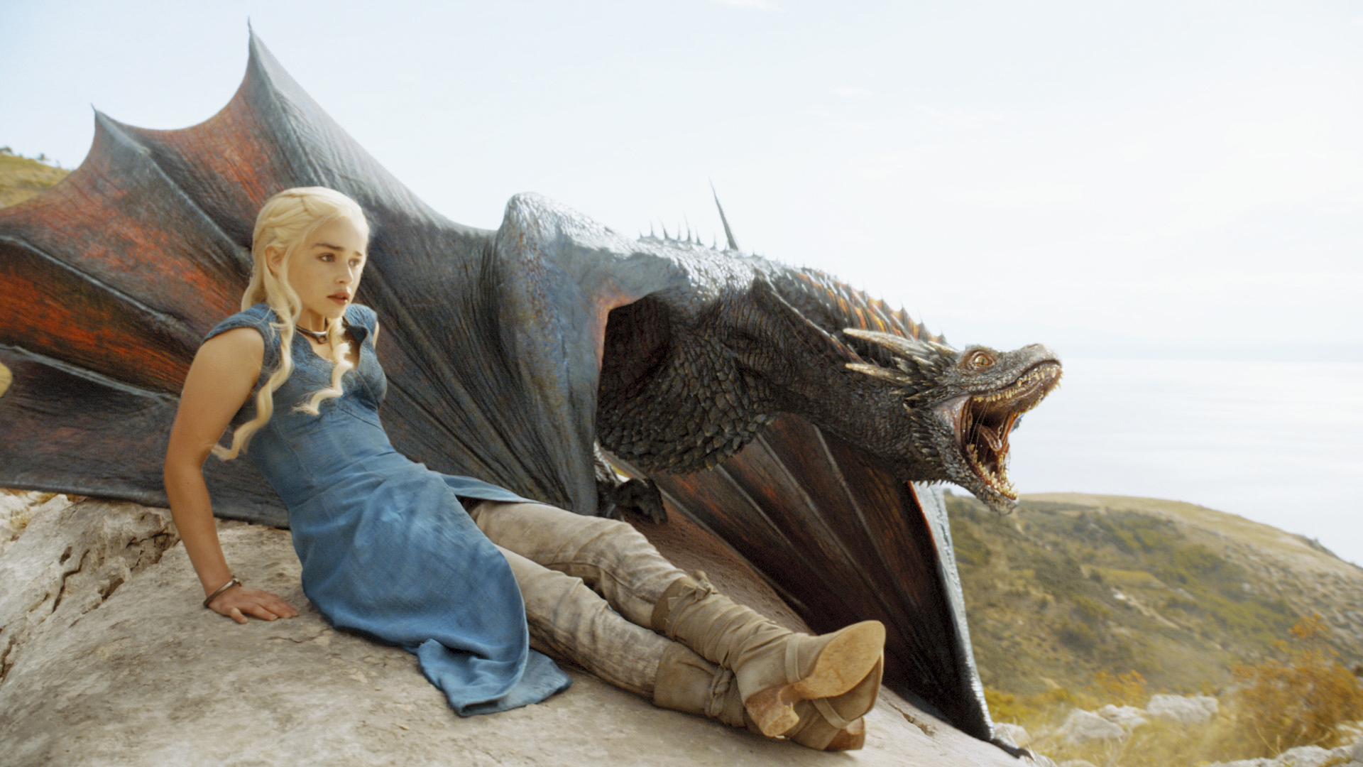 Emilia Clarke as Game of Thrones’ Daenerys Targaryen.