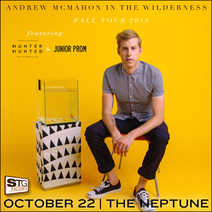 STG presents: Andrew McMahon  Wednesday | October 22 6:30 pm | The Neptune   Andrew