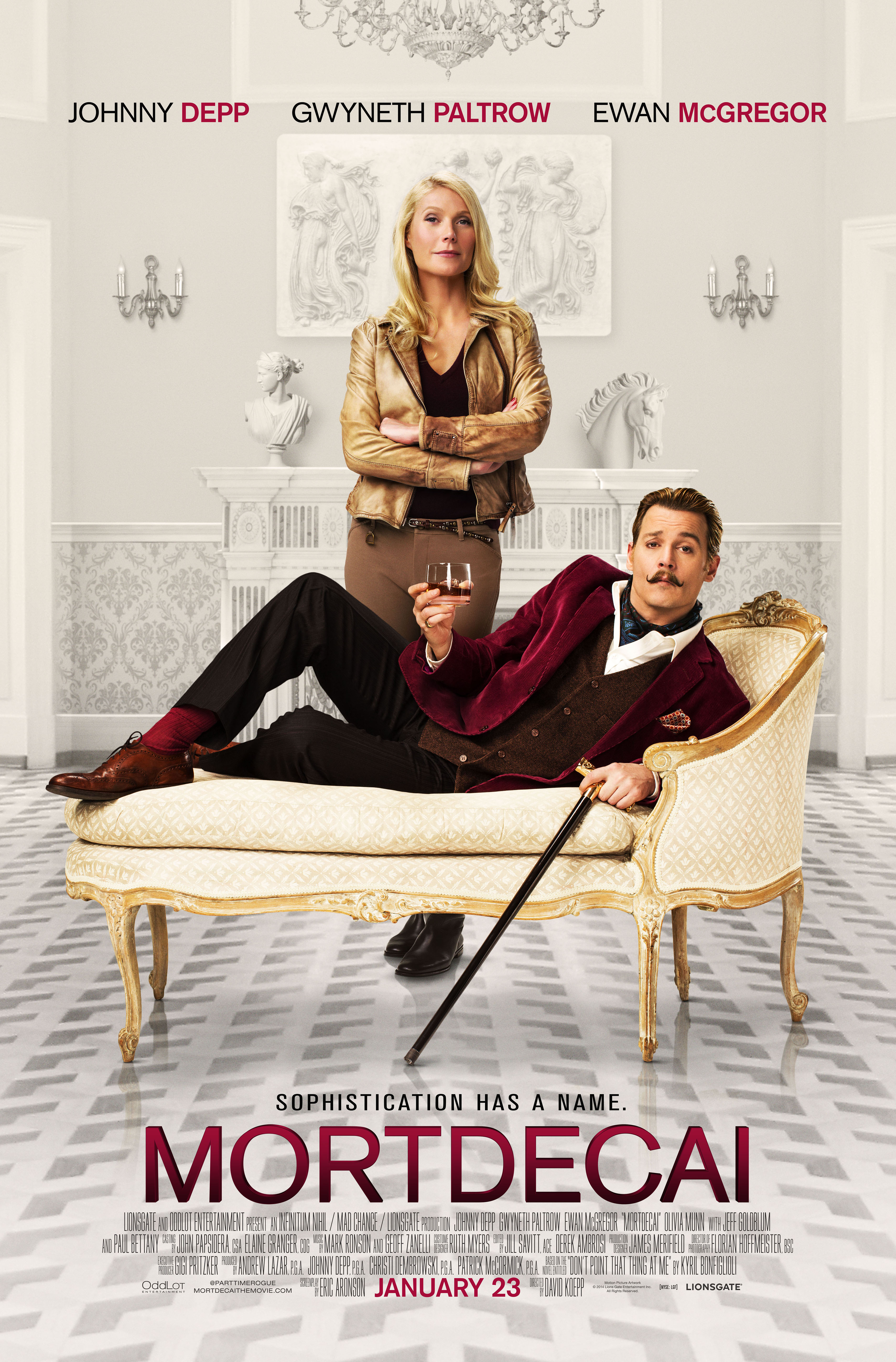 Lionsgate presents: Mortdecai Thursday | January 22nd 7:00 pm   Armed with only his good looks