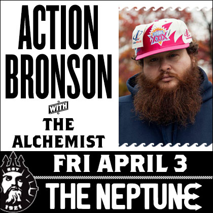 STG presents: Action Bronson Friday | April 3 9 pm | Neptune Theatre  A raunchy,