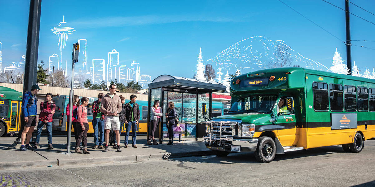 Trailhead Direct bus. Photo courtesy of King County