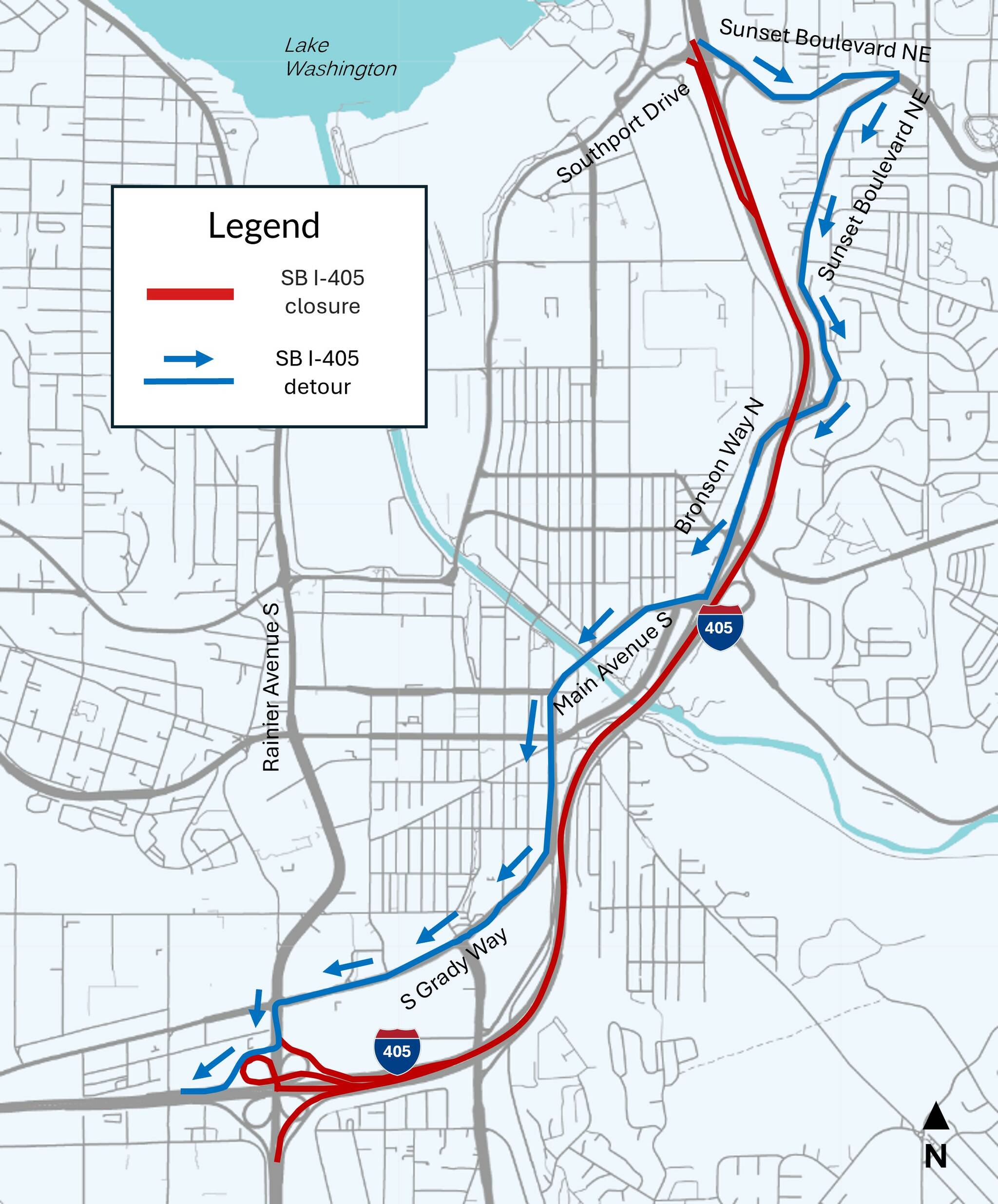 Southbound I-405 in Renton closed for the weekend | Seattle Weekly